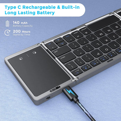 Seenda Foldable Wireless Bluetooth Keyboard