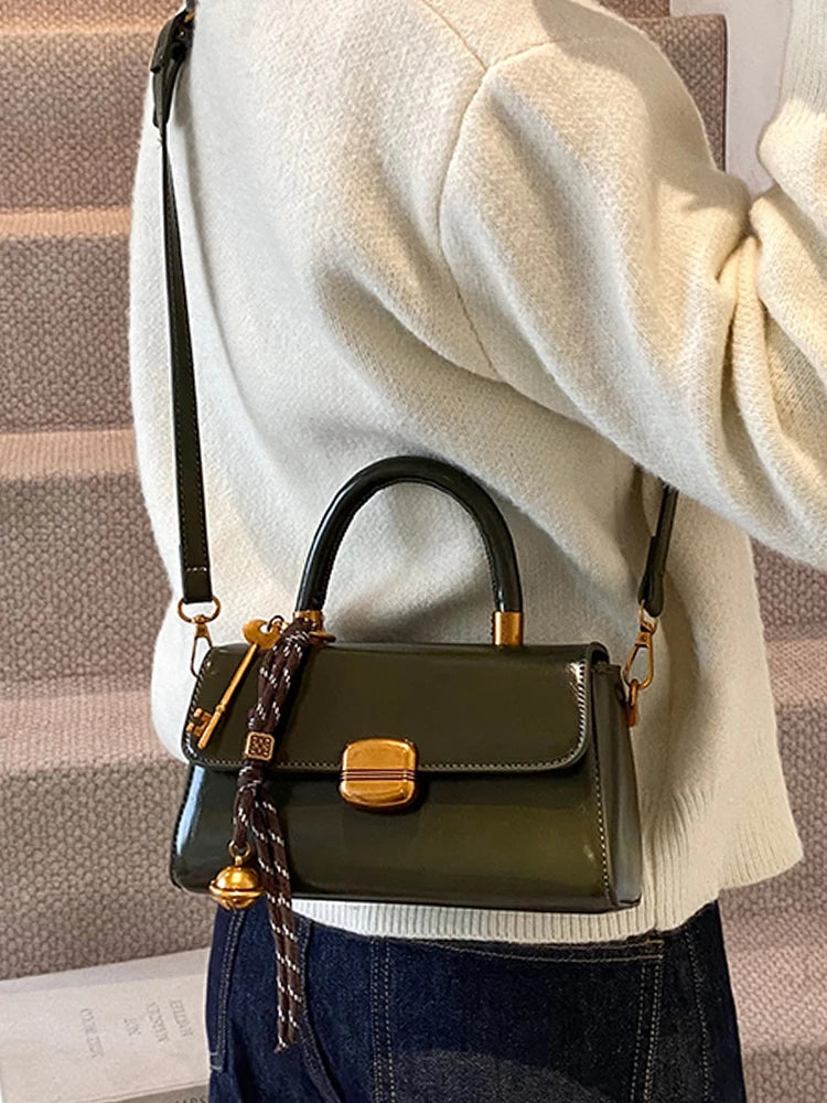 Oil Waxed Leather Women's Bag