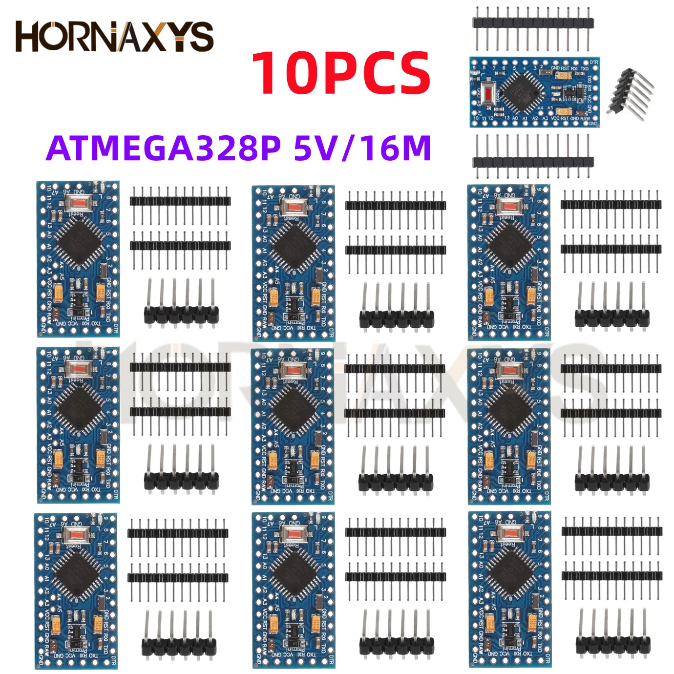 1-10PCS Pro Mini 328 Mini ATMEGA328P ATMEGA328 Module 5V 16MHz Development Board 3.3V 8MHz Electronic Building Block for Arduino