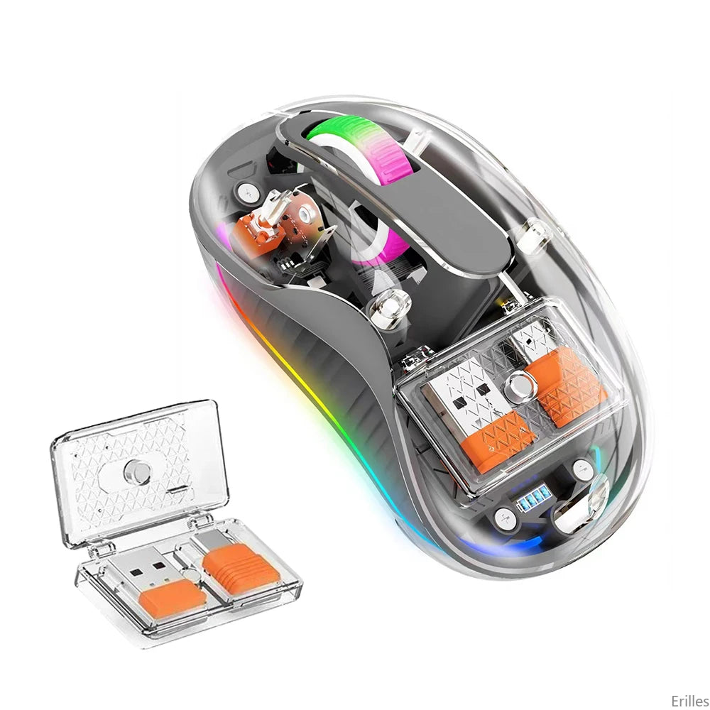 Transparent Bluetooth Wireless Mouse