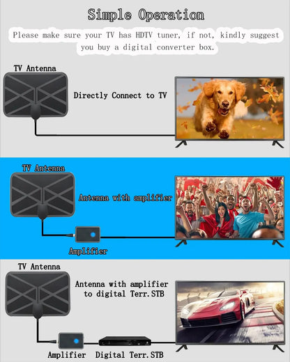 Antenna Tv Digital Indoor Booster