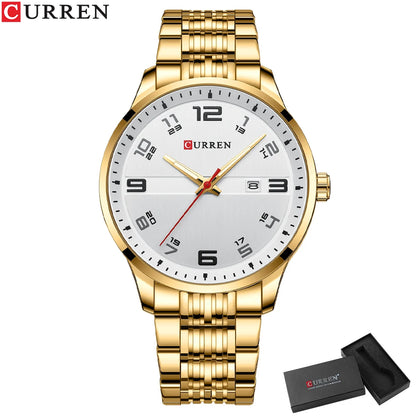 CURREN Luxury Stainless Steel Watch