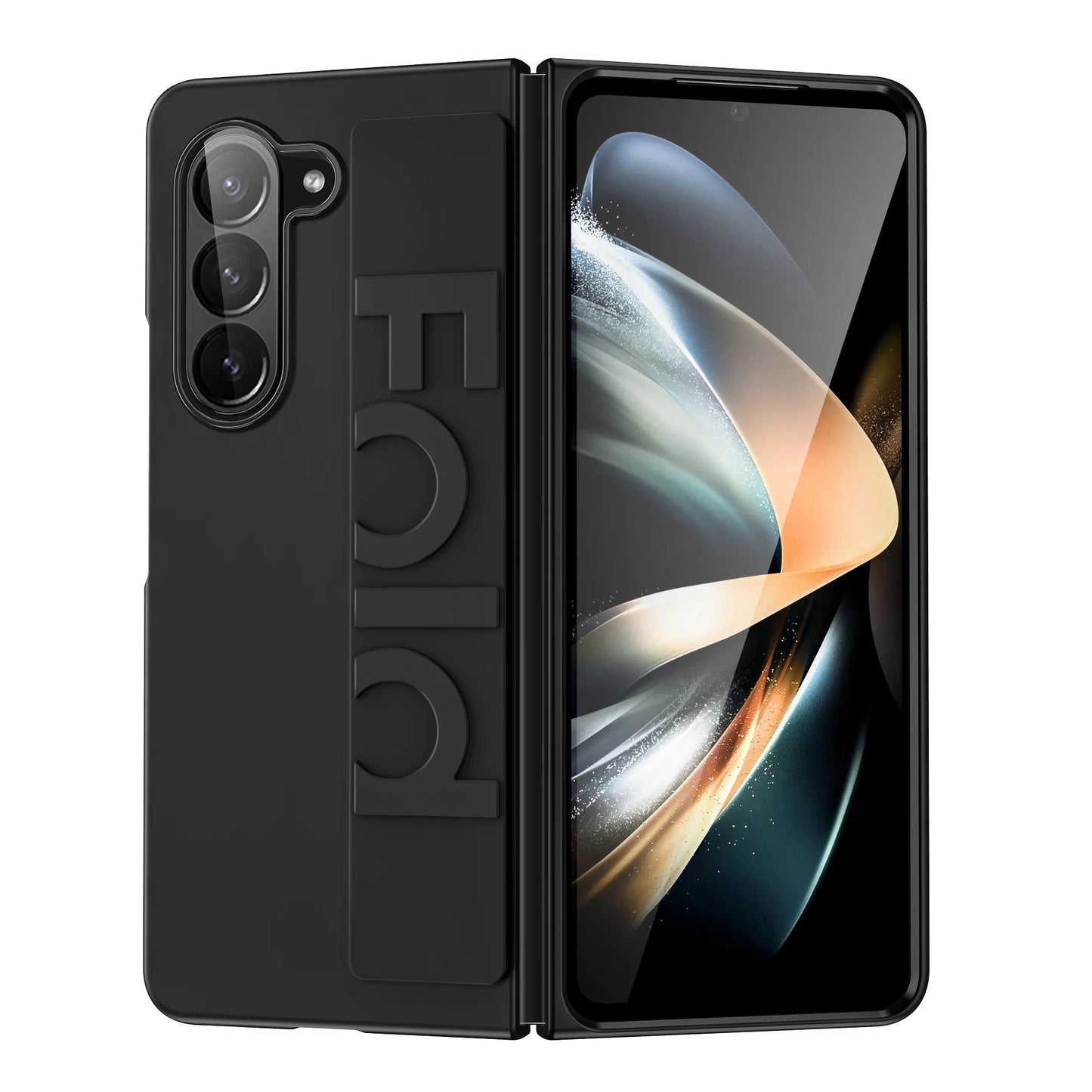 Luxury Ultra-thin Matte Silicone Wrist Strap Case For Samsung Galaxy Fold 7 6 5 4 3 5G Folding Shockproof Hard Back Cover