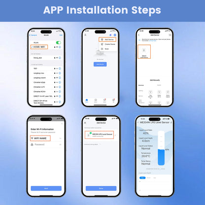 Wifi Gas Level Sensor for LPG