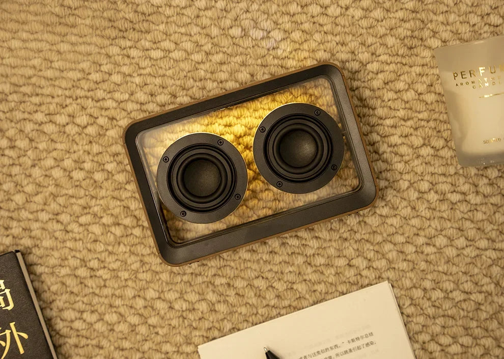 Transparent Wireless Bluetooth Speaker with Duel Horn
