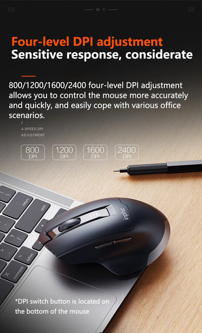 INPHIC M9 2.4G Wireless Mouse Rechargeable