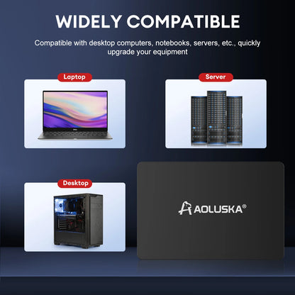 AOLUSKA 2.5 SATA 3 SSD 1TB 512GB