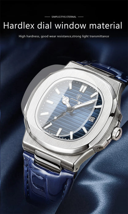 POEDAGAR Top Luxury Square Men Watch