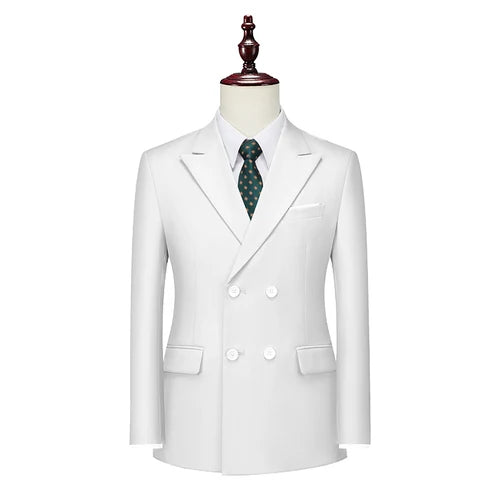 Men's Double-Breasted Blazer Coat