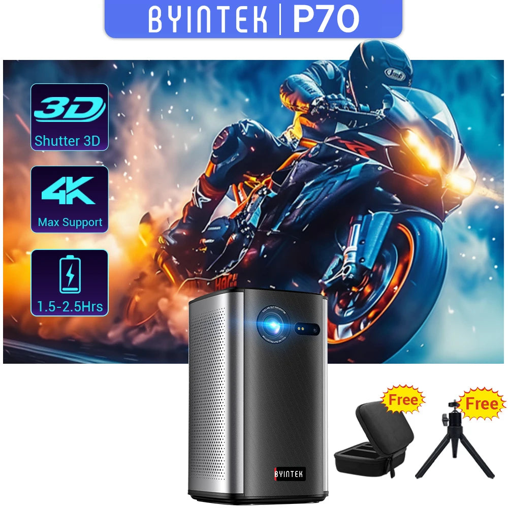 BYINTEK P70 Projector With Battery