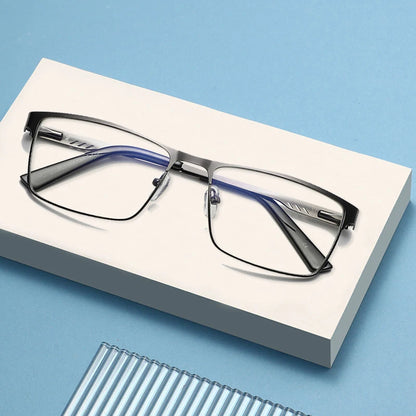 Square Metal Large Frame Reading Glasses