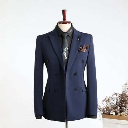 Men's Double-Breasted Blazer Jackets