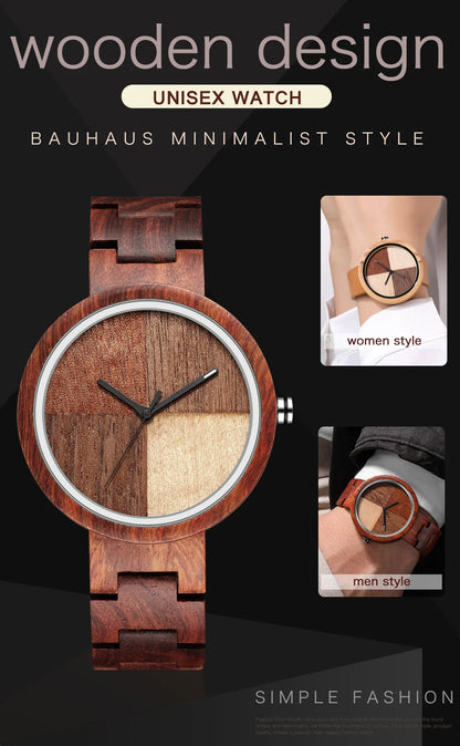 Casual Quartz Wooden Watch