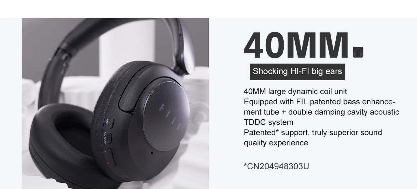 FIlL Key Max Hl-FI Wireless ANC Headphones