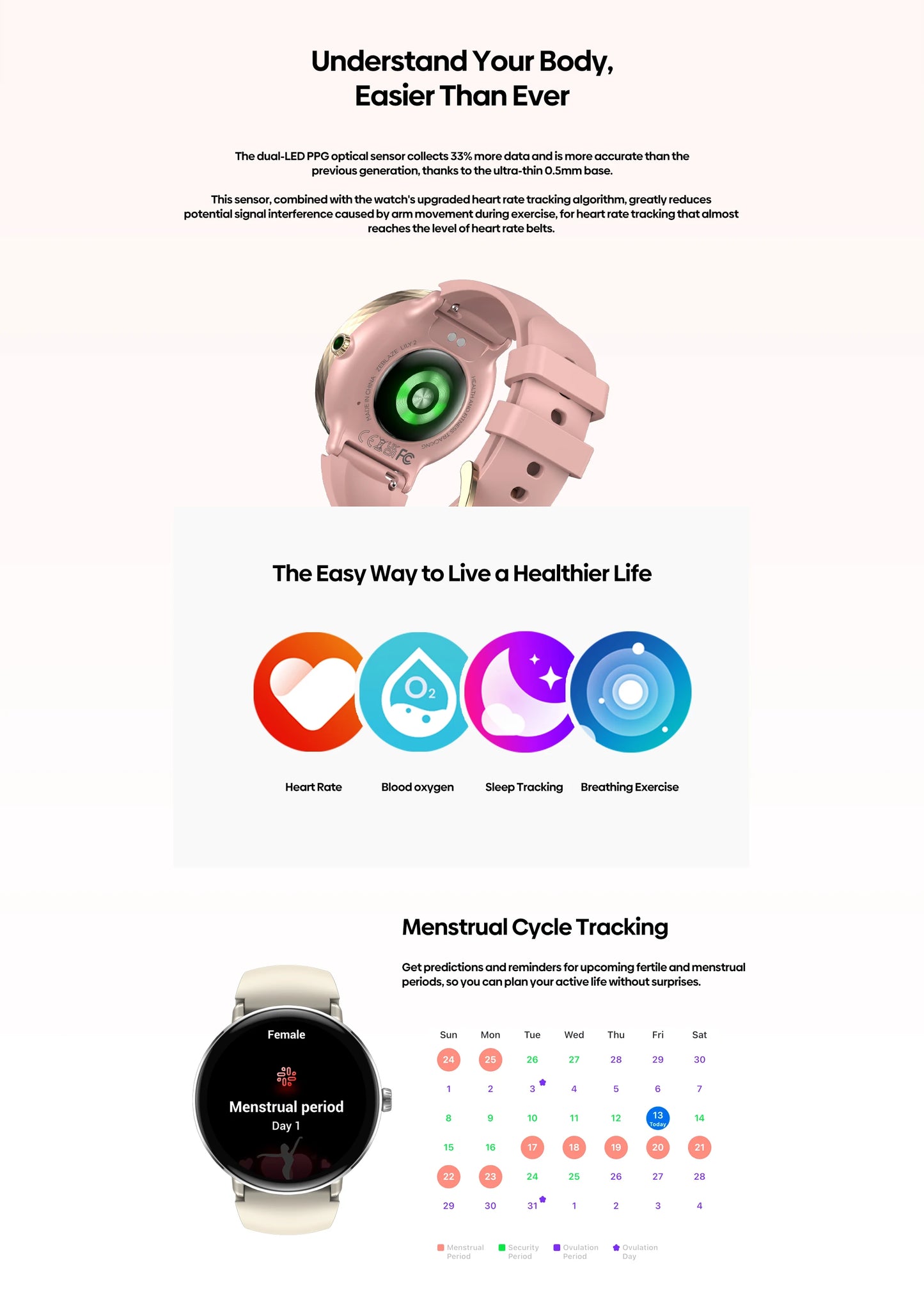 Zeblaze Lily 2 Smart Watch