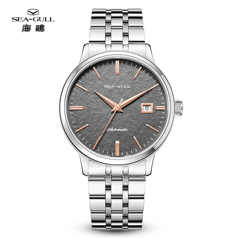 Seagull Design Date Stainless Steel Watch