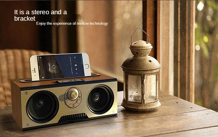 Retro KM-7 Wooden Bluetooth Speaker