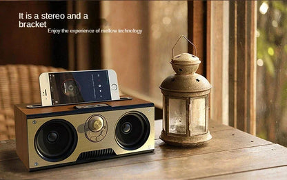 Retro KM-7 Wooden Bluetooth Speaker