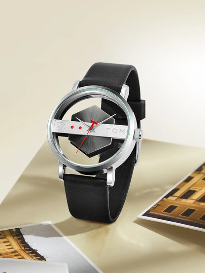 TOMI Fashionable and Minimalist Men's Leather Watch Strap