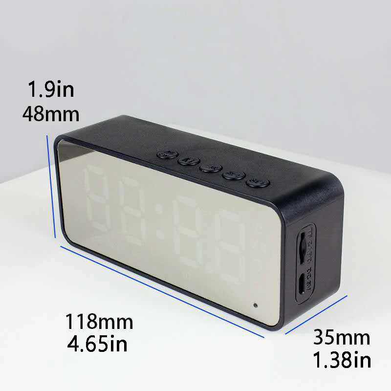 Alarm Clock Radio FM Bluetooth Speaker