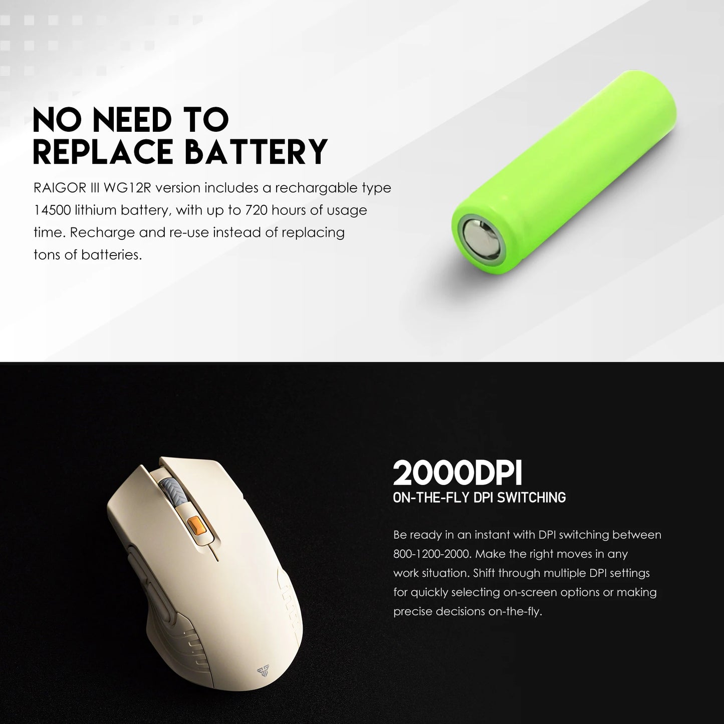 FANTECH RAIGOR III WG12R Wireless Mouse