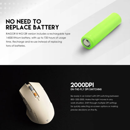FANTECH RAIGOR III WG12R Wireless Mouse