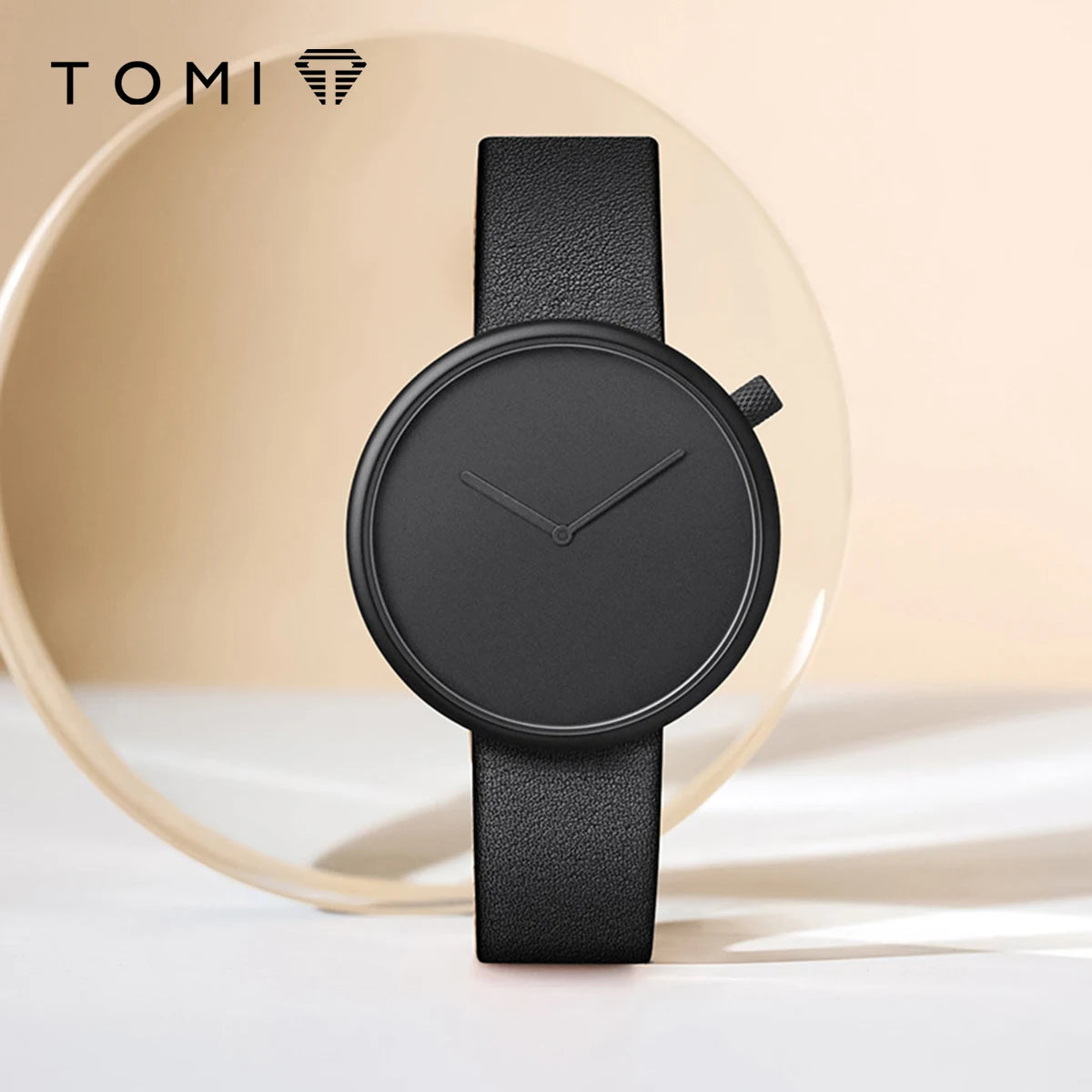 TOMI Women's Minimalist Style Leather Watch