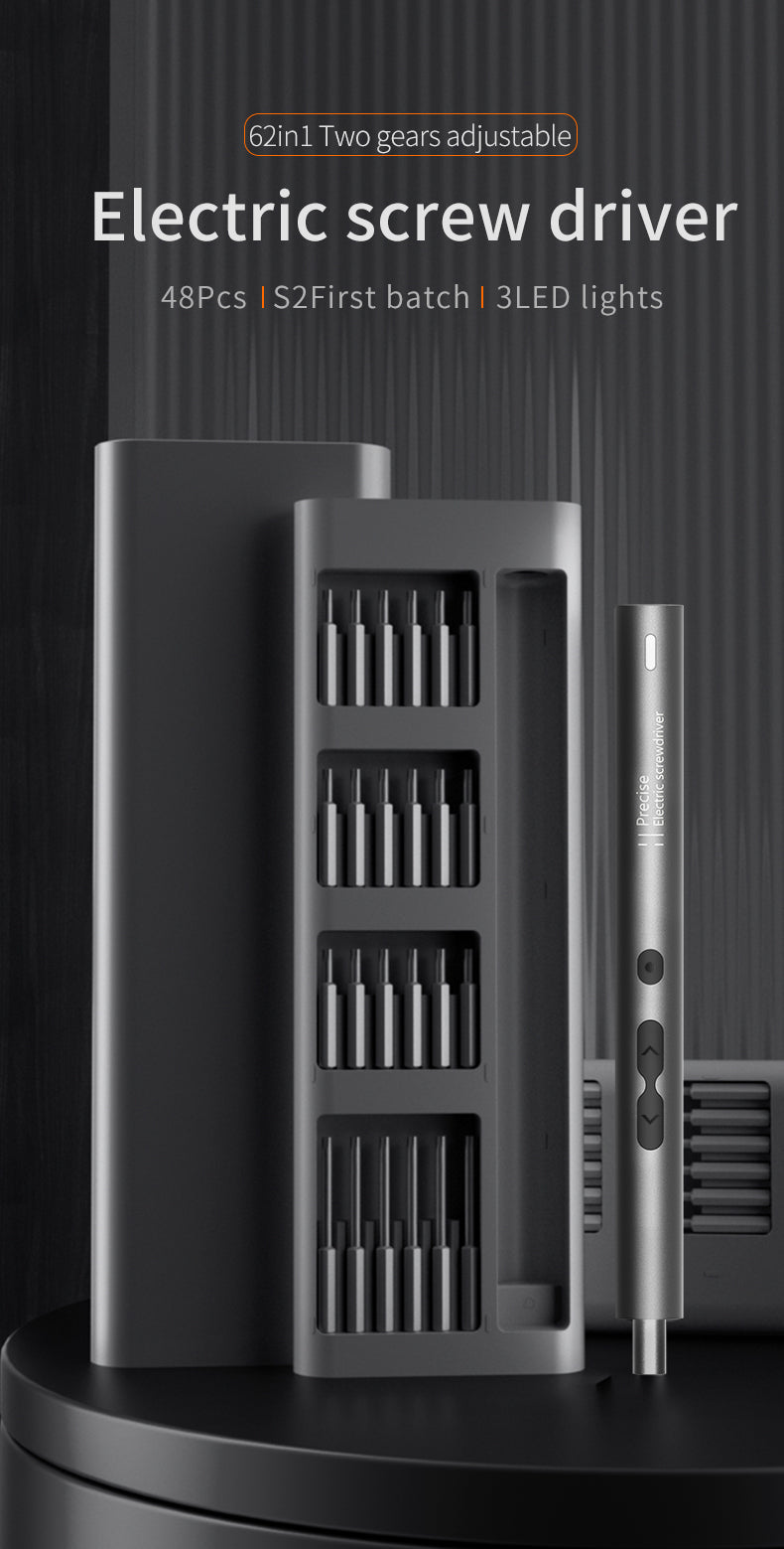 62/6 in 1 Electric Screwdriver Set