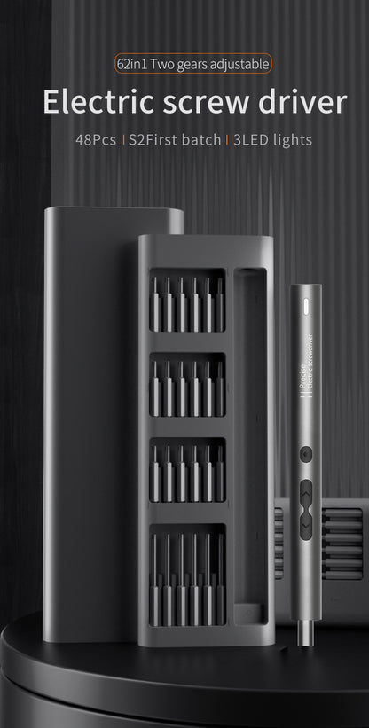 62/6 in 1 Electric Screwdriver Set