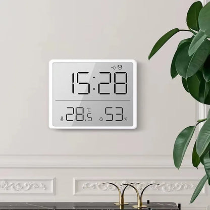 Slim Digital Wall Clock with LCD Alarm