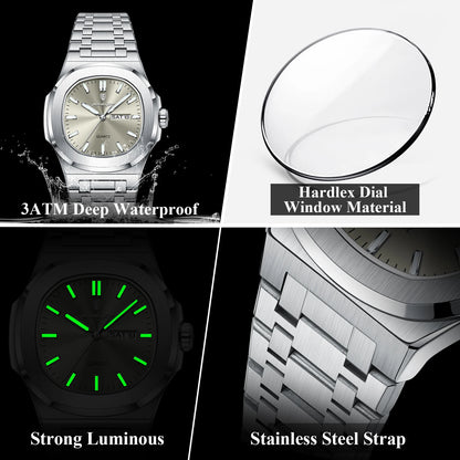 POEDAGAR Luxury Military Watch