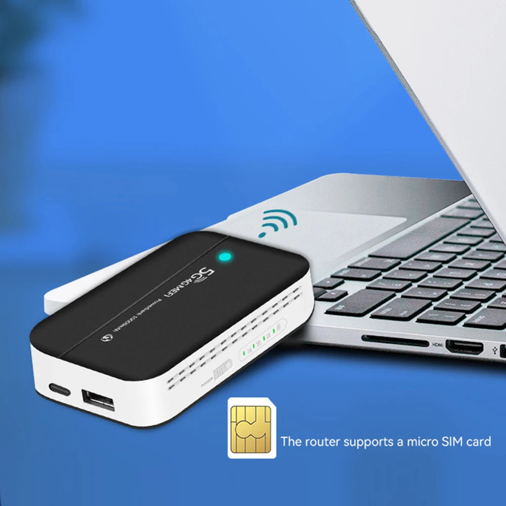 5G MiFi Modem with SIM Card Slot