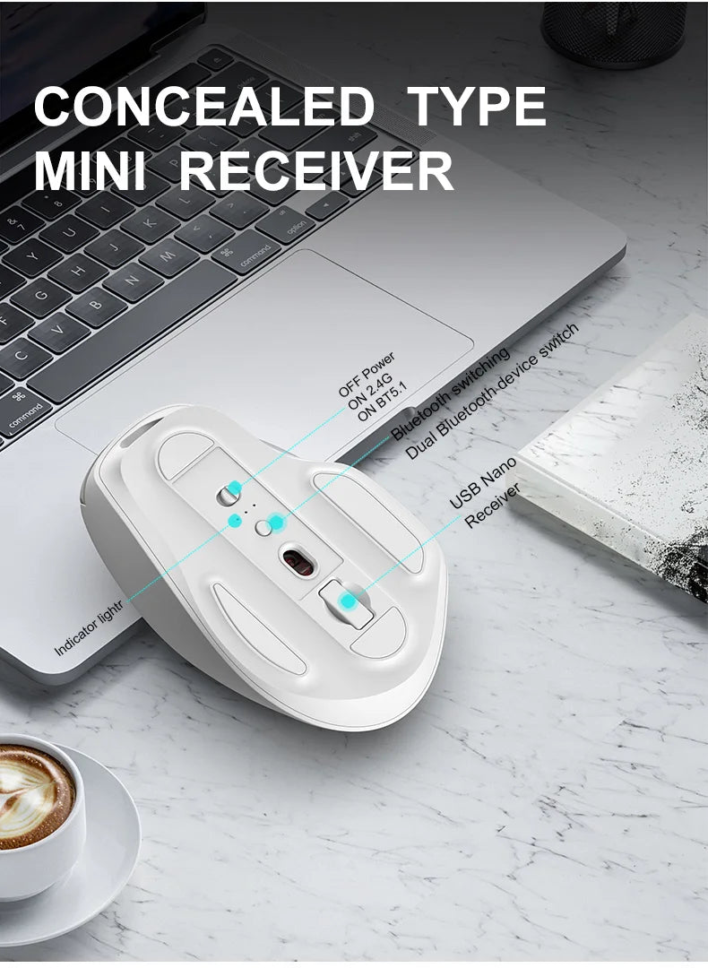 Noiseless Dual Mode Wireless Mouse