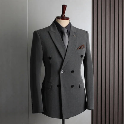 Men's Double-Breasted Blazer Jackets