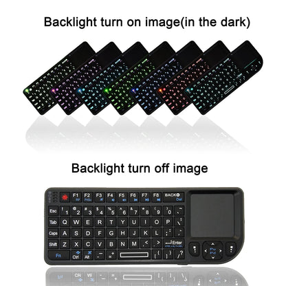 Wireless Keyboard Handheld With Touchpad Mouse