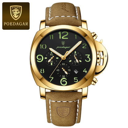 POEDAGAR Luxury Military Watch