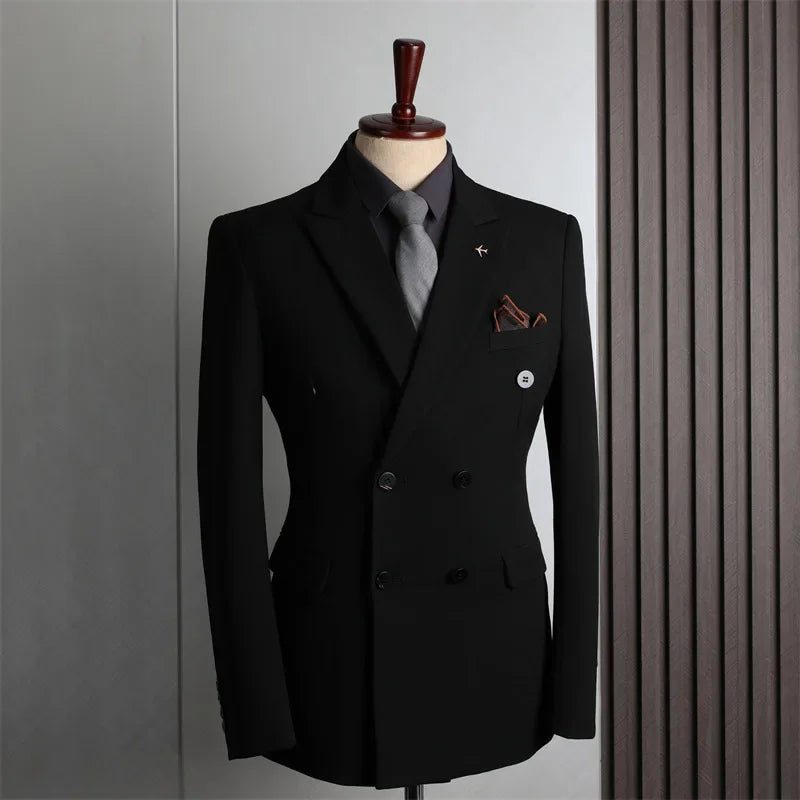 Men's Double-Breasted Blazer Jackets