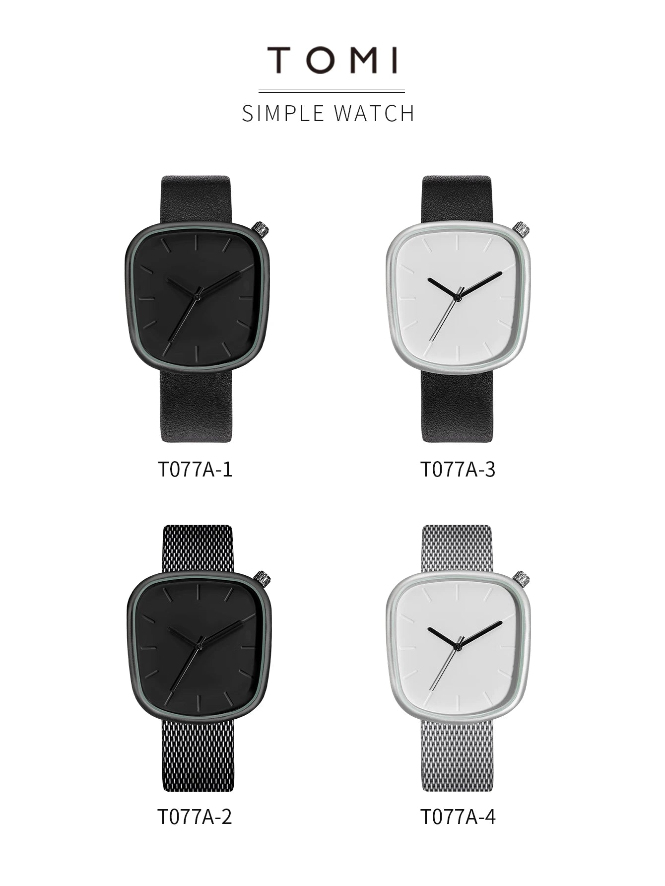TOMI Men's Minimalist Watch