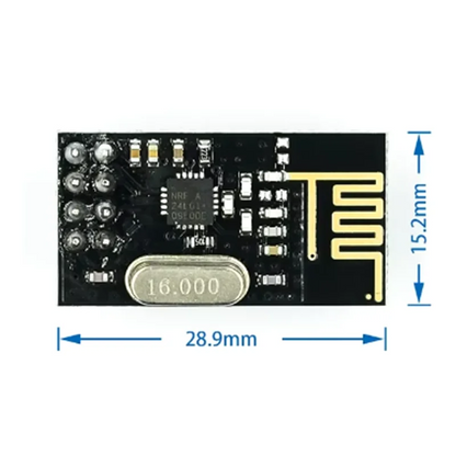 1-10pcs NRF24L01 2.4GHz 2Mbit/s Wireless Data Transmission RF Transceiver Module Board 1.9-3.6V For Arduino DIY