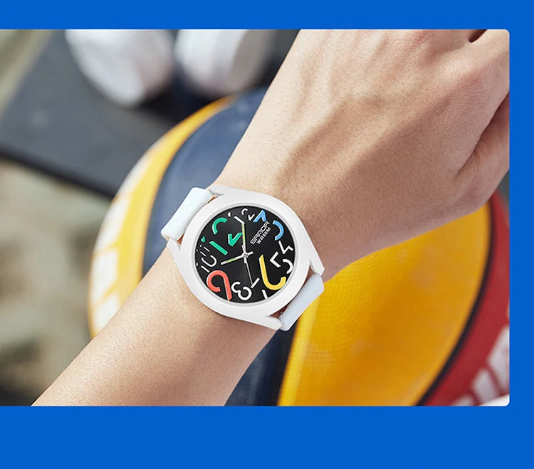 Sanda Men'S Watch Silicone Strap