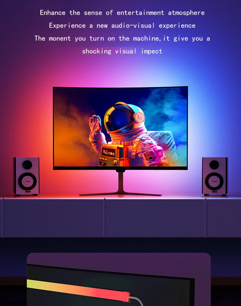 Immersion RGB Computer Screen Synchronization Glow Strip