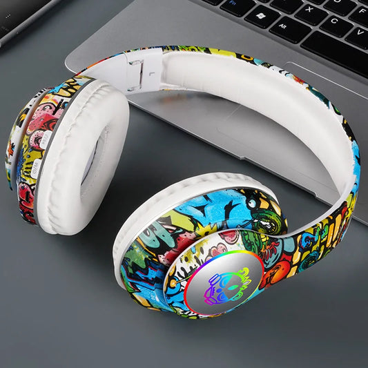Graffiti LED Light Bluetooth Headsets