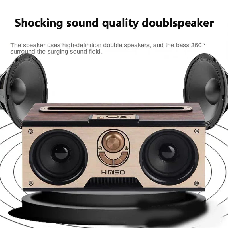 Retro KM-7 Wooden Bluetooth Speaker