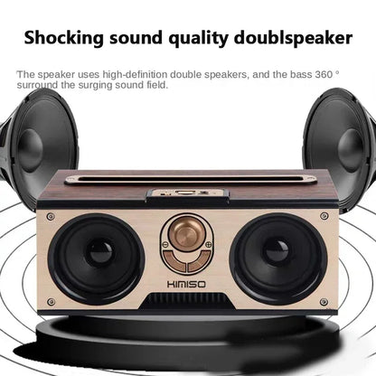 Retro KM-7 Wooden Bluetooth Speaker