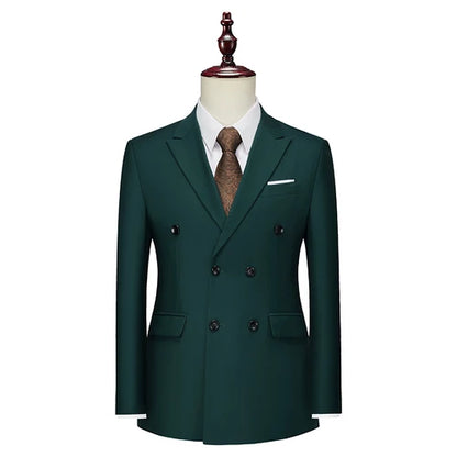 Men's Double-Breasted Blazer Coat