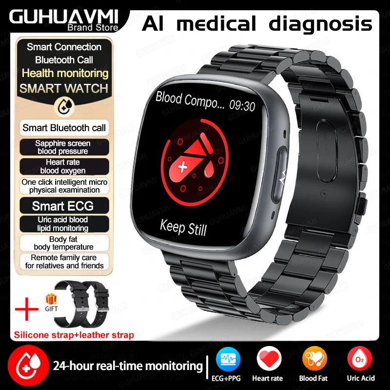 ECG Blood Pressure Health Smart Watch