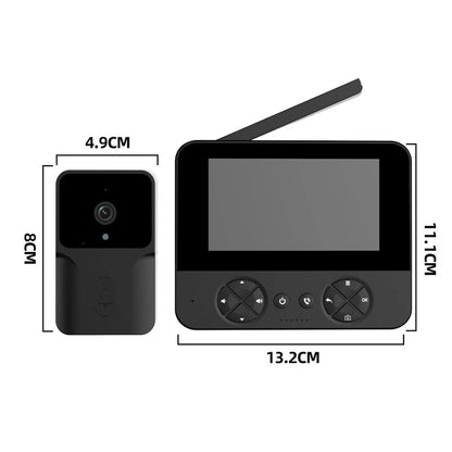Mirixi Wireless 4.3 Inch IPS Video Doorbell with Camera