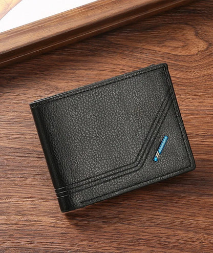 Men's Short Bifold Leather Wallet