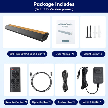 AIYIMA S03pro Wireless Soundbar