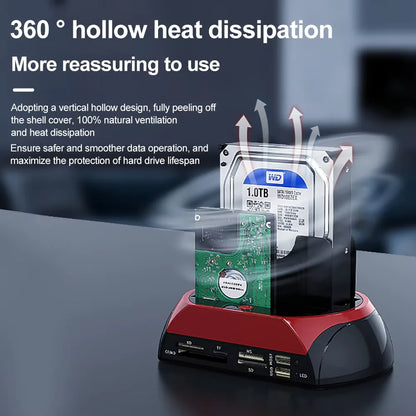 10 IN 1 Dual-bay Hard Drive Station